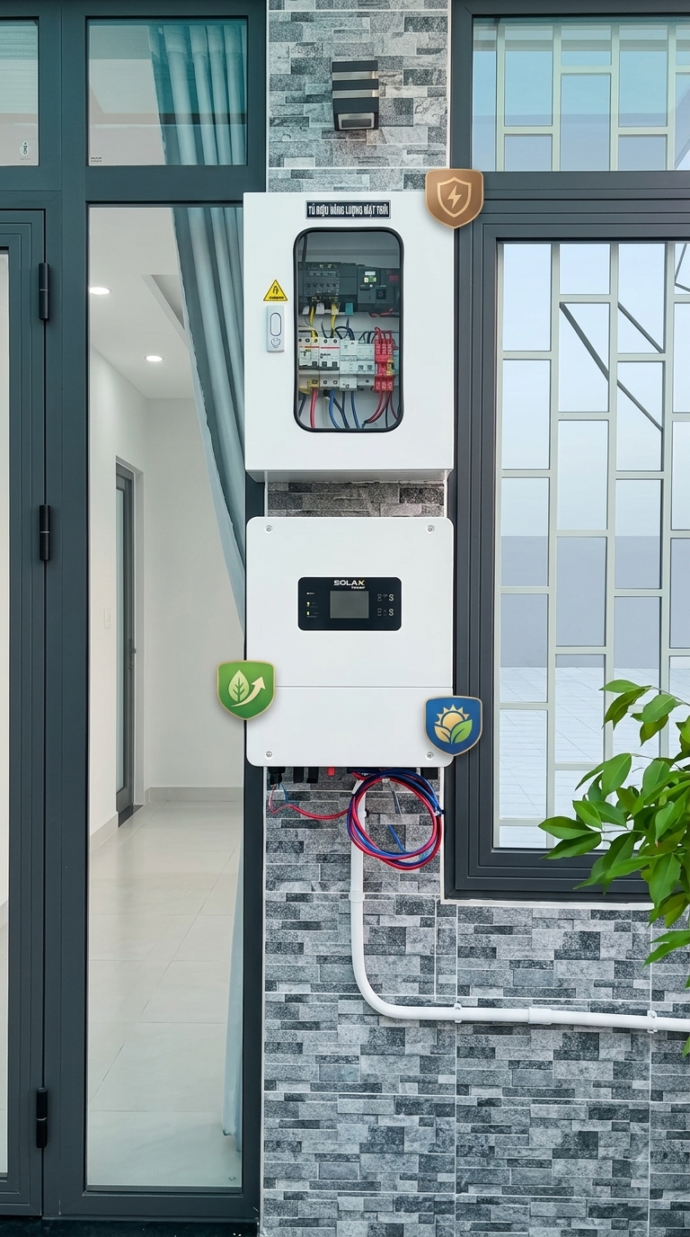 Lắp Đặt Hệ Thống Năng Lượng Mặt Trời Hoàn Chỉnh Tại Nhà